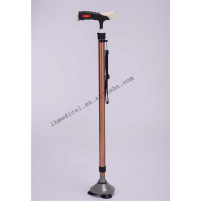 Three-feet brown aluminum alloy walking stick