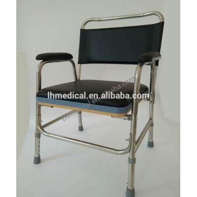 hot sale adjustable height stainless steel toilet chair for elderly and disable person