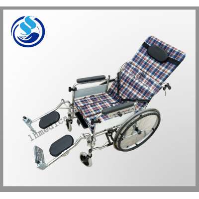 Foldable portable cerebral palsy high back wheelchair